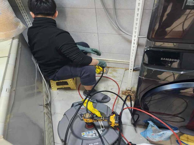 관악구 싱크대막힘 작업사례 4